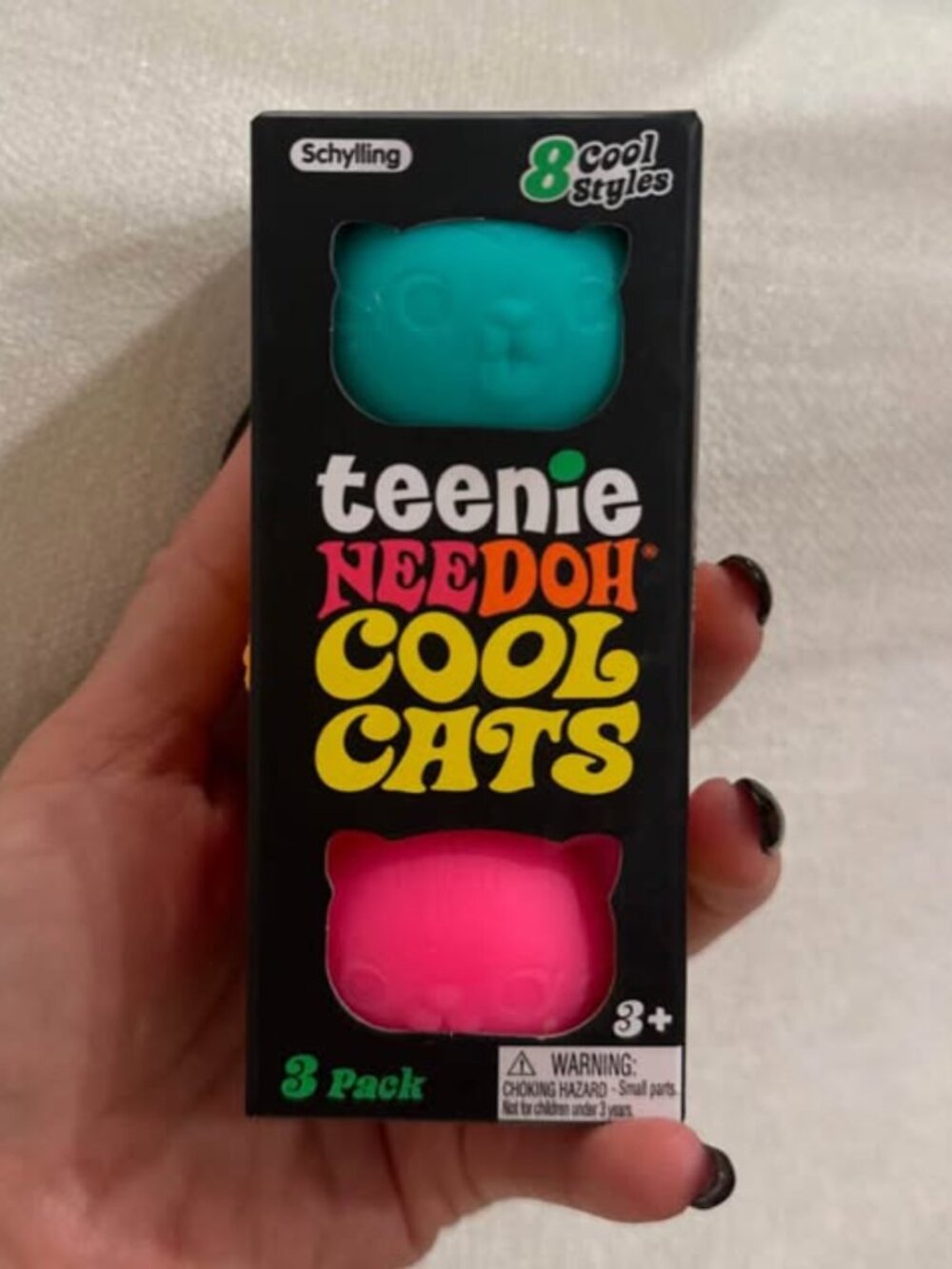 BNIB Schylling Authentic Teenie NeeDoh Cool Cats 3 Pack Fidget Toys